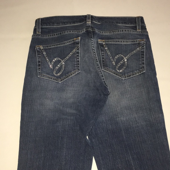 Bebe Rhinestone Bootcut Jeans - Picture 2 of 8
